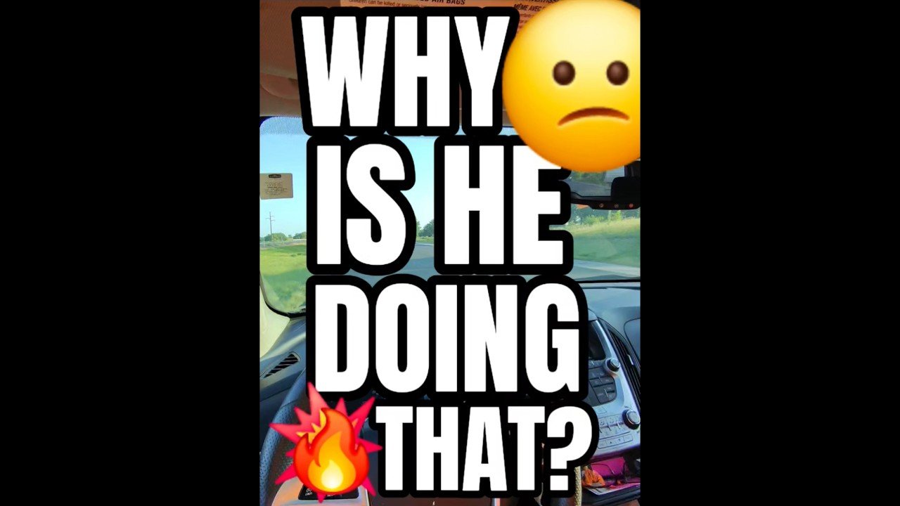 WHY IS HE DOING THAT? That’s not a lane, driver! That’s ILLEGAL!