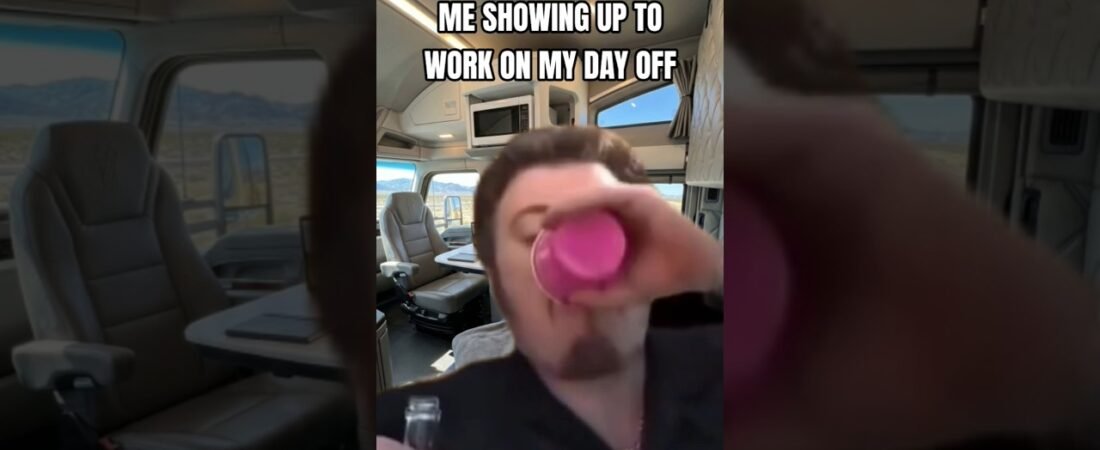 WORKING ON YOUR DAY OFF IS THE AMERICAN WAY! TRUCKERS DONT MESS AROUND.
