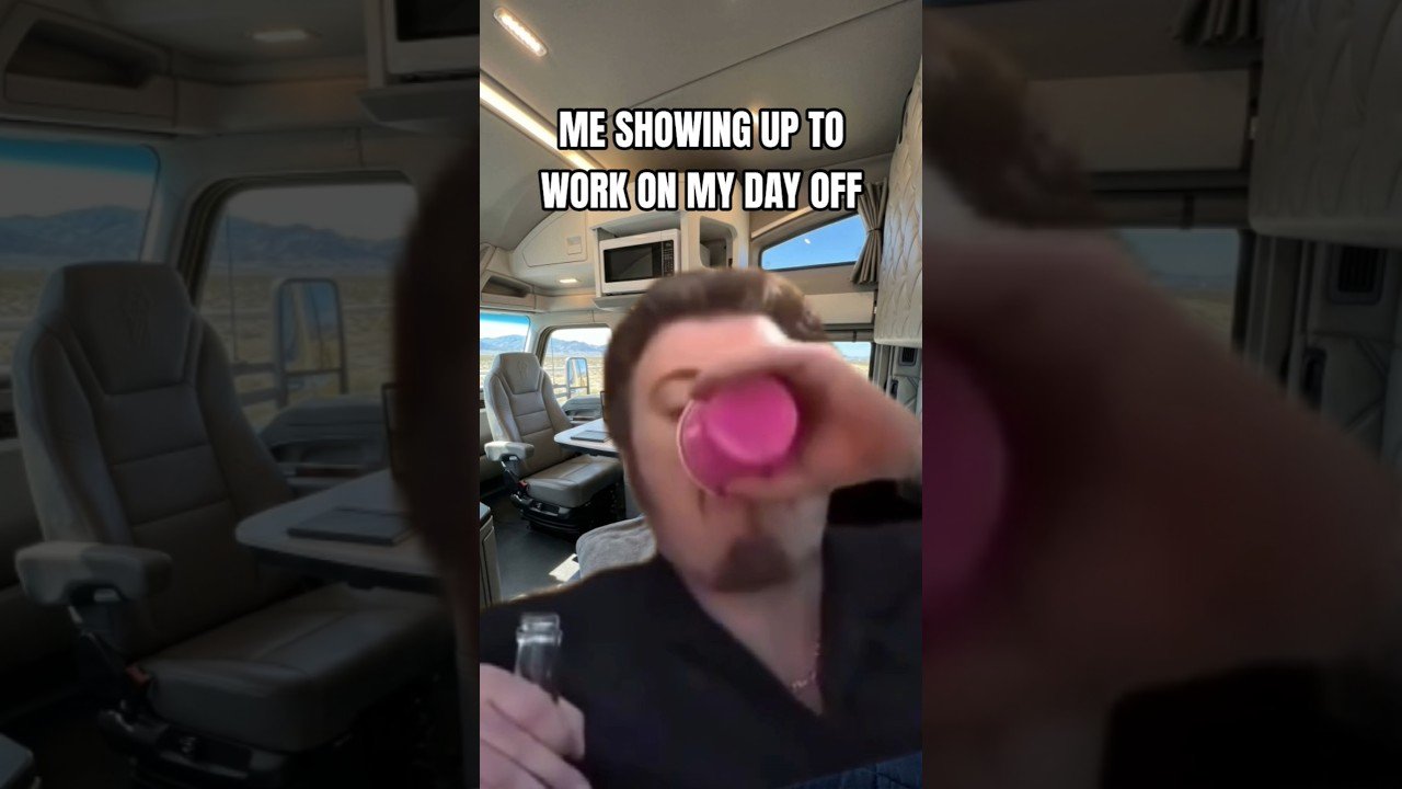 WORKING ON YOUR DAY OFF IS THE AMERICAN WAY! TRUCKERS DONT MESS AROUND.