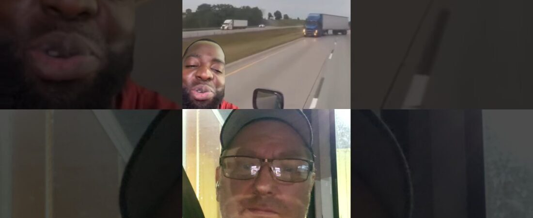 WRONG WAY TRUCKER COMMITS LIKE A PRO!