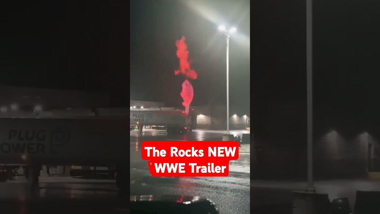 WWE The Rocks NEW Semi Trailer is amazing! You have to see this in person.