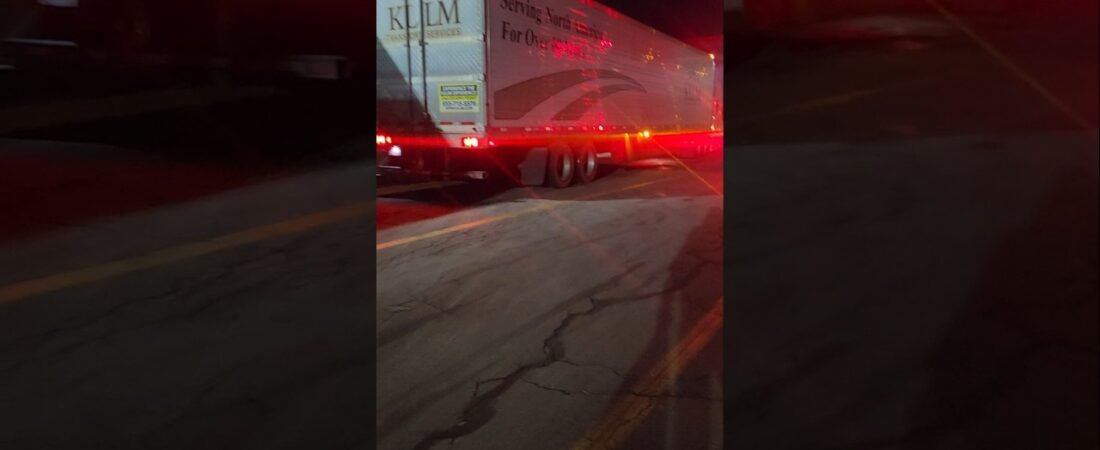 Walking around the truck stop at night has changed.