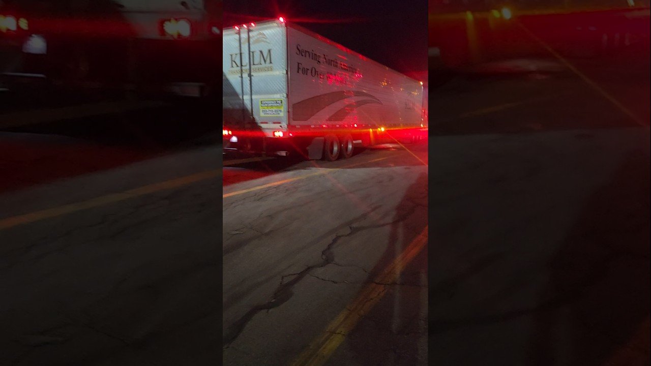 Walking around the truck stop at night has changed.