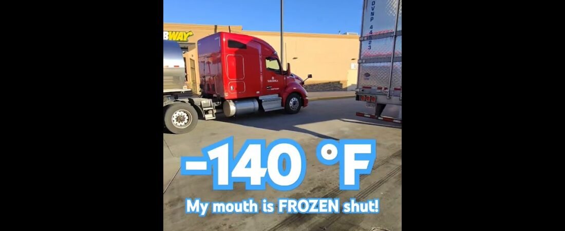 Walking for MILES in -140 °F is just part of the job. TRUCKERS GET SH** DONE WITHOUT EXCUSES!