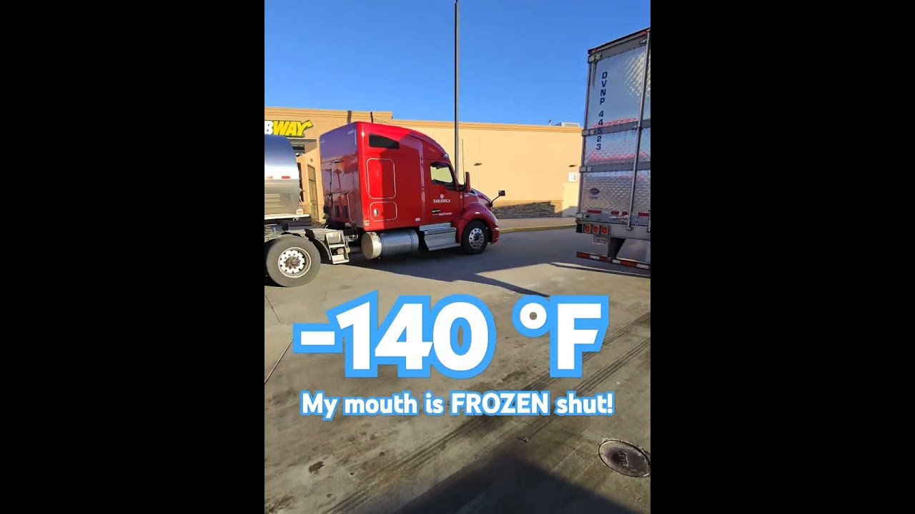 Walking for MILES in -140 °F is just part of the job. TRUCKERS GET SH** DONE WITHOUT EXCUSES!