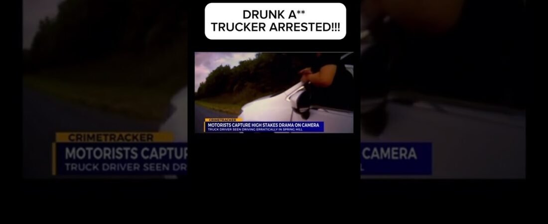 Wanna see a Drunk Trucker making the biggest mistake of his life? Well this is video is for you.