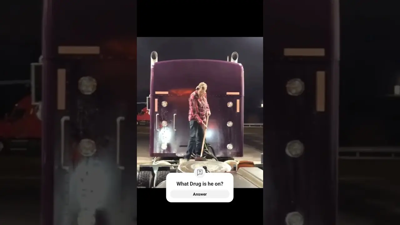 What Is this TRUCKER on? Wrong answers only! Driver Exposes The TRUTH about Truck Stop Antics.