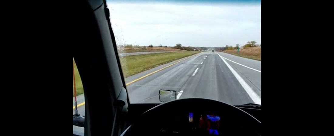 What the Highway Looks Like for a Trucker. Check it out.