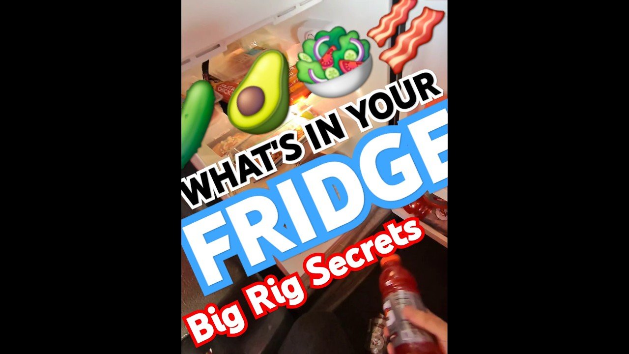 What’s in your fridge? You’ll be shocked to see what truckers eat on the road.