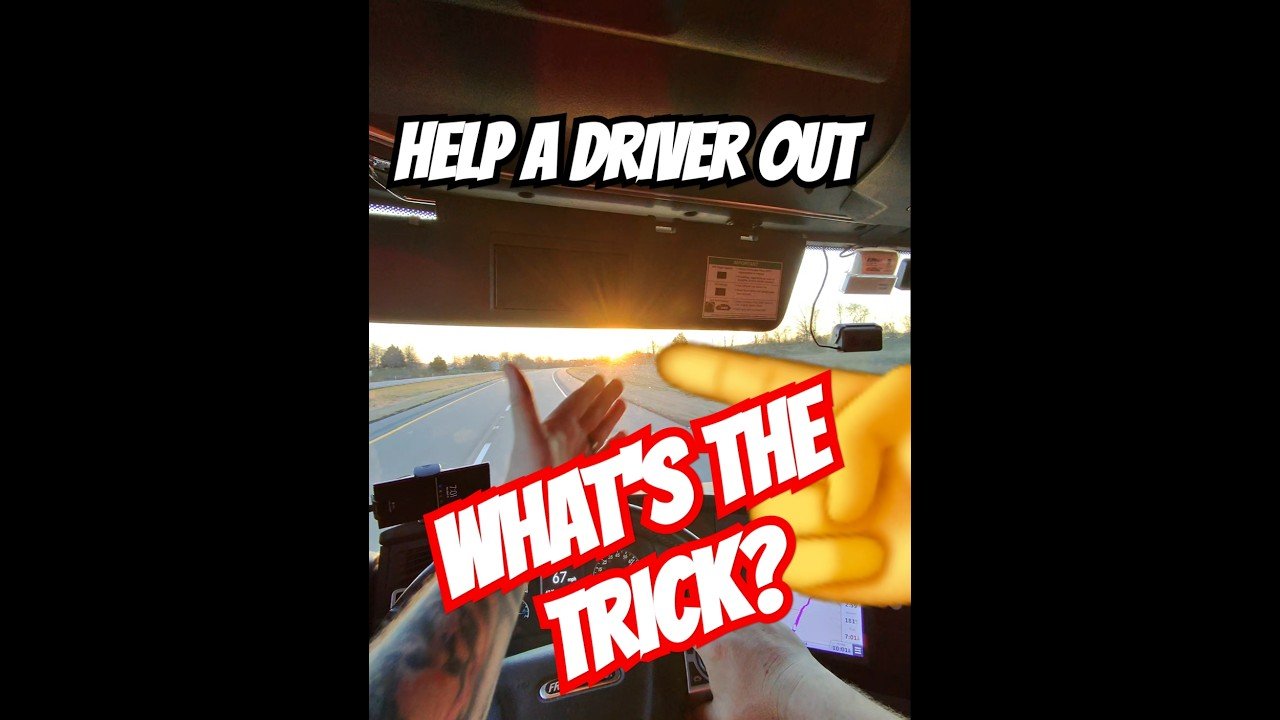 What’s the trick drivers? How do I solve the “SUN IN MY FACE” issue that we all face every day?