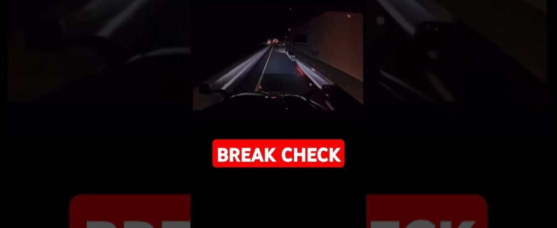 When Big Rigs Brake Check other Big Rigs! This is what happens.  Major POS!
