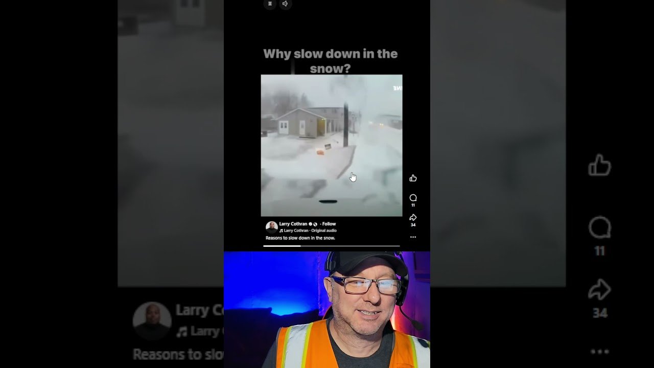 When Driving too fast in the snow catches up with a trucker