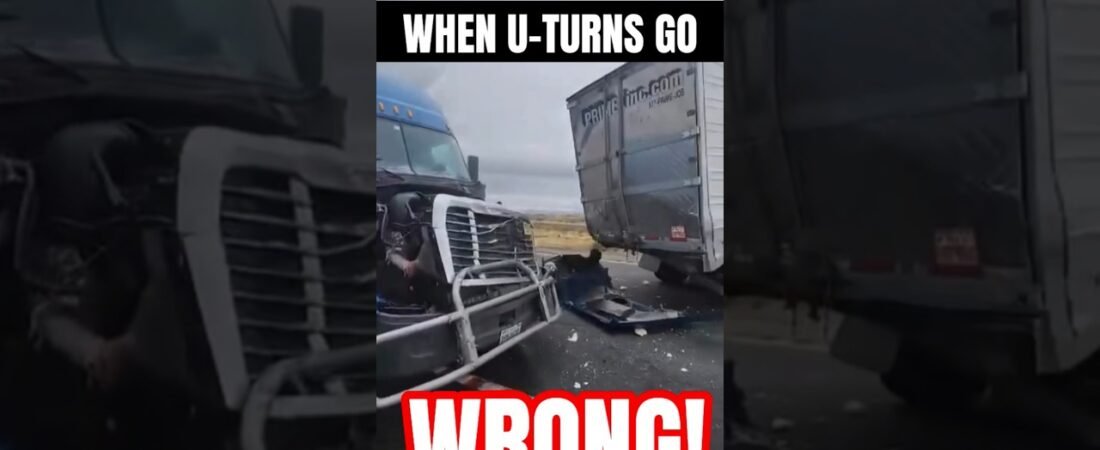 When U-Turns Go Wrong! This is happening every day on the highways across America.