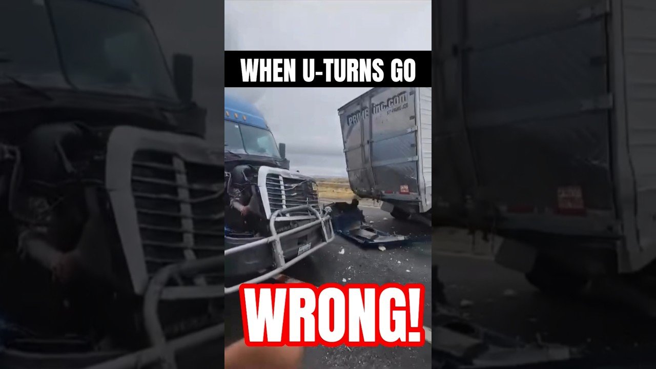 When U-Turns Go Wrong! This is happening every day on the highways across America.