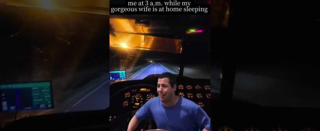 When driving all night hits hard for truckers.