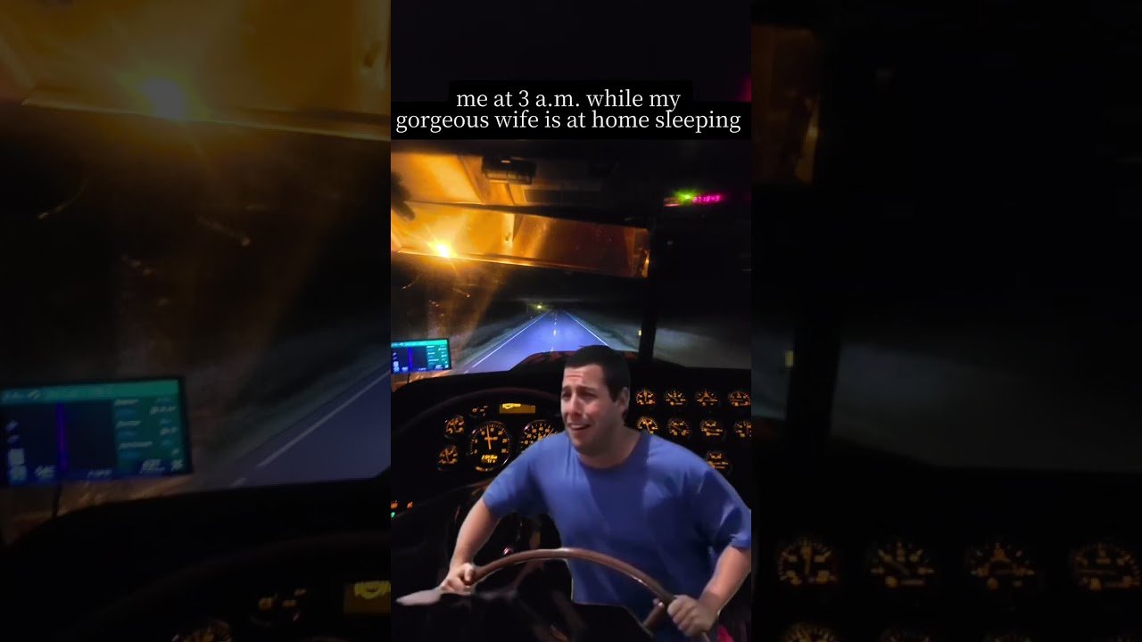 When driving all night hits hard for truckers.