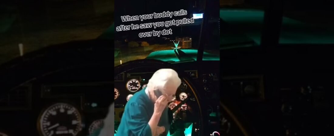 When you get pulled over by DOT but your buddy wants to talk smack while you’re being harassed