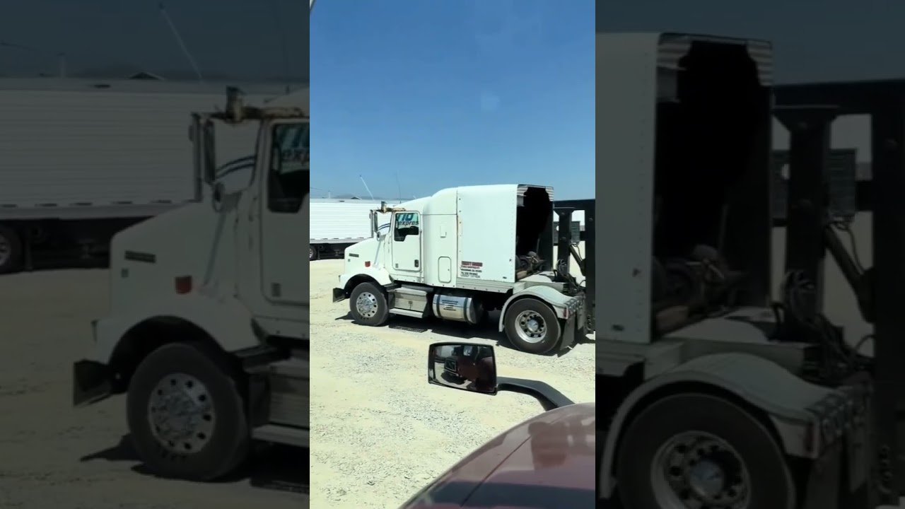 Where did the rest of his truck go? Saw this at the truckstop and wanted to warn you all