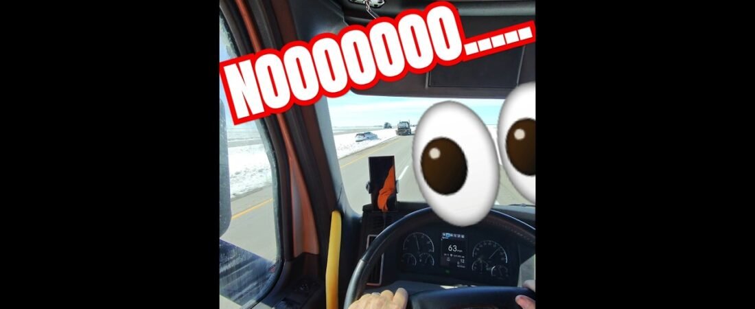 Where did this snow come from? They weren’t prepared. Truck driver need to be ready.