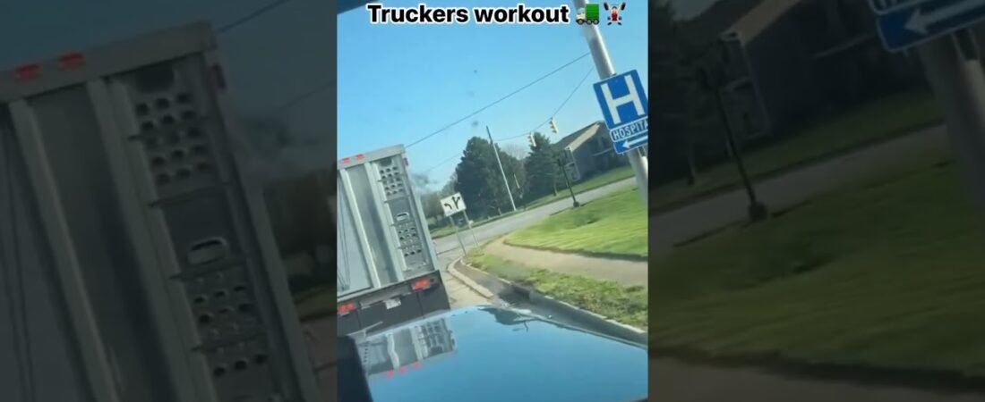 Who is this TRUCKER running from? Why is he so afraid? Is he allergic to bees?