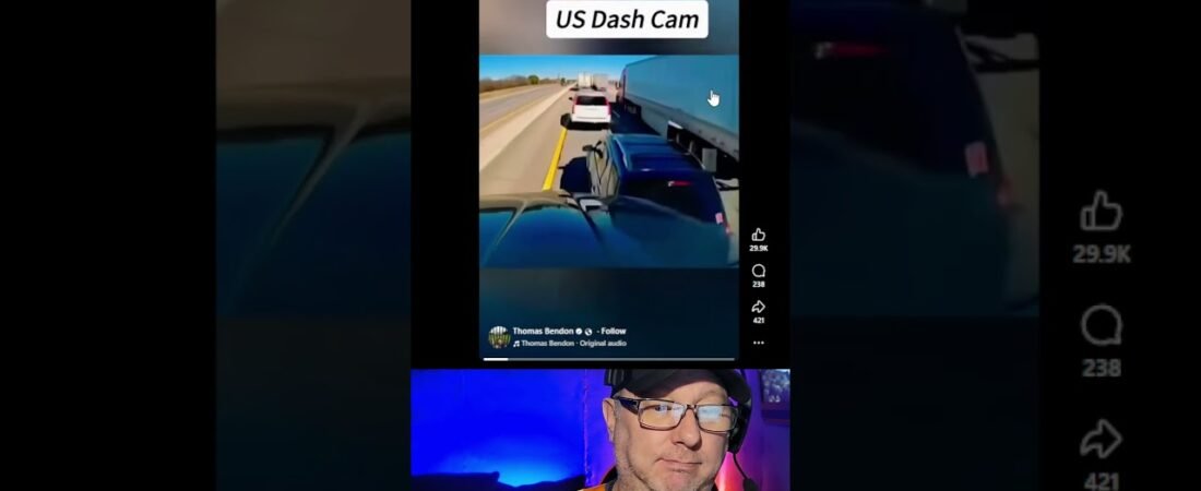 Whos at fault between the little car and the big rig