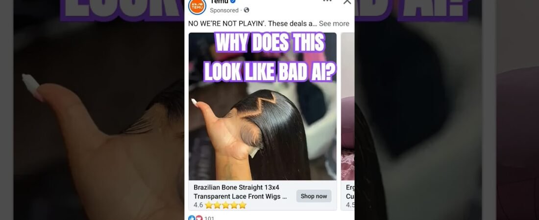 Why does this TEMU Facebook ad look like really bad AI? Maybe I’ve been in the truck too long.