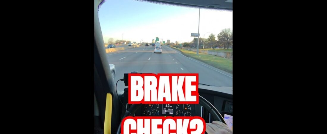 Why would this WOMAN brake check a semi truck on the highway like this?