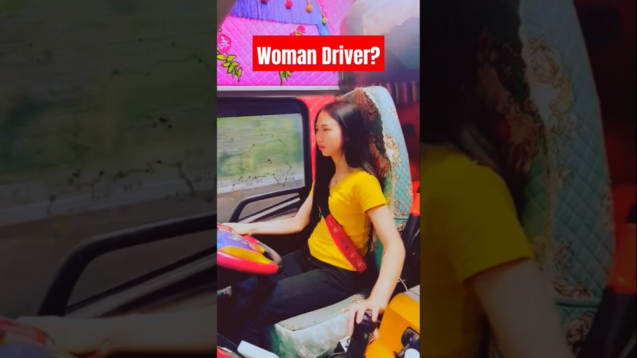 Woman Driver Taped a Fan to the grill of her Custom KW Big Rig. Shame on the mess. #truck #woman