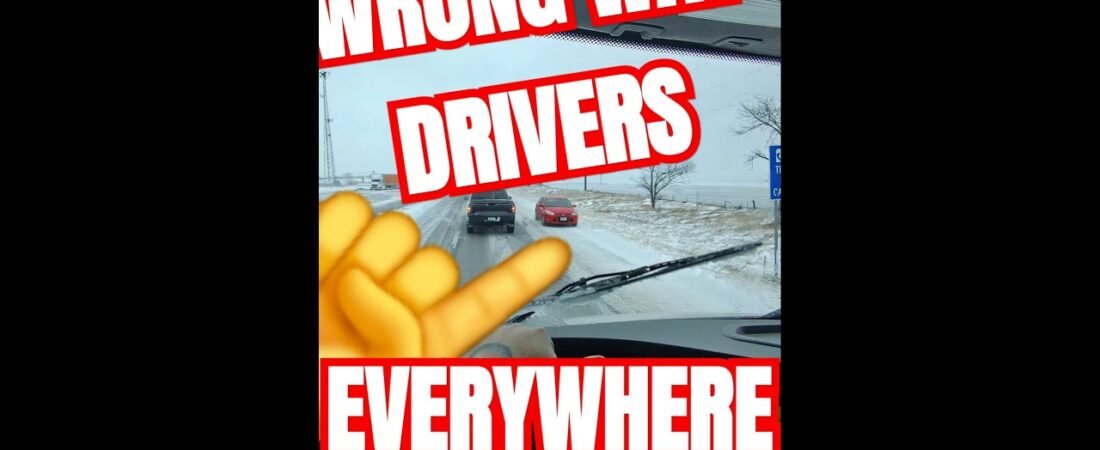 Wrong way drivers everywhere on the highway in massive blizzard panic.