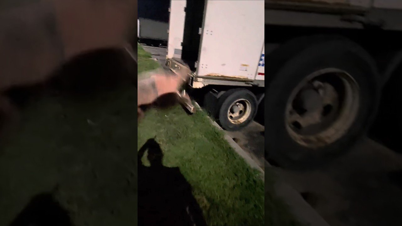 YARD CHECK GONE HORRIBLY WRONG FOR THIS LATE NIGHT TRUCK DRIVER.