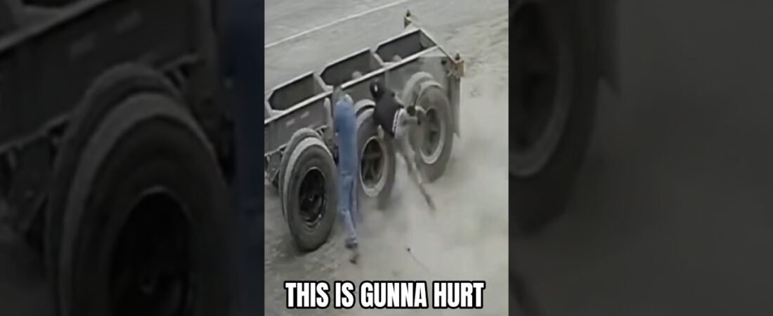 YOU KNOW IT’S GOING TO HURT THIS TRUCKER PRETTY BAD.