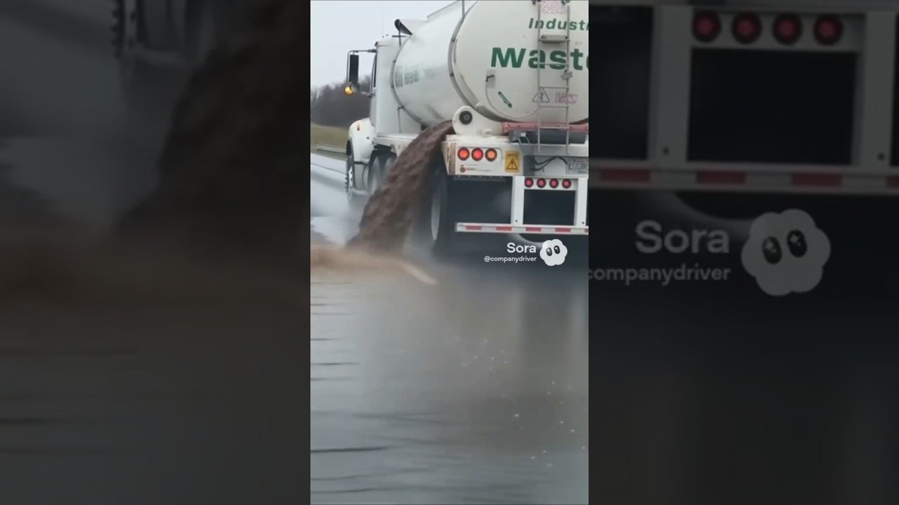 YOU WON’T BELIEVE WHAT’S LEAKING ALL OVER THE HIGHWAY.