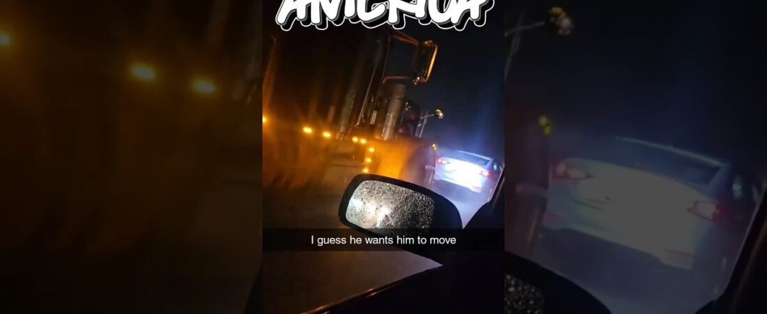 YOU’VE NEVER SEEN A SEMI TRUCK IN THIS MUCH OF A HURRY THAN THIS GUY!