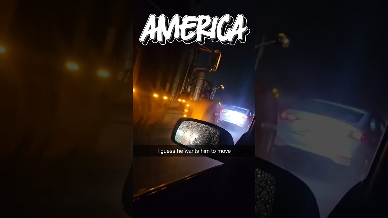 YOU’VE NEVER SEEN A SEMI TRUCK IN THIS MUCH OF A HURRY THAN THIS GUY!