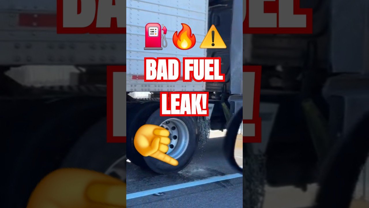 You won’t believe this fuel leak. It’s like no other! Truckers have to deal with REAL ISSUES.