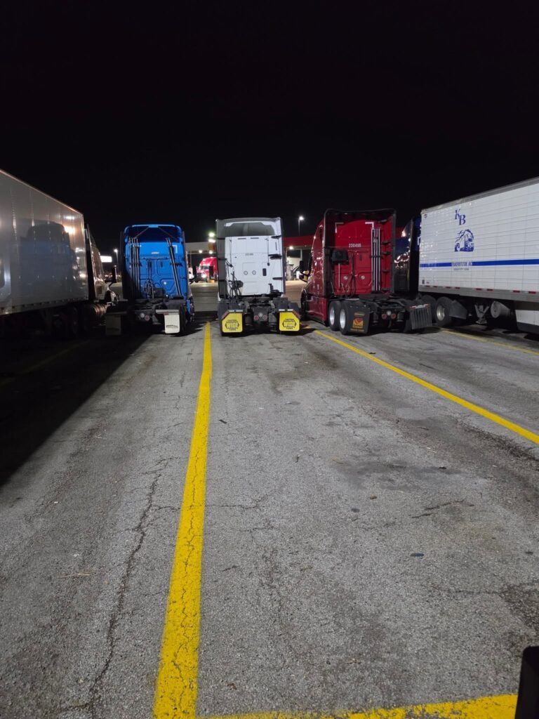 3 spots.. 3 trucks.
