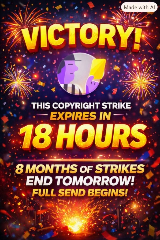 After 9+ months of juggling multiple strikes at once… the FINAL one is about to fall off.