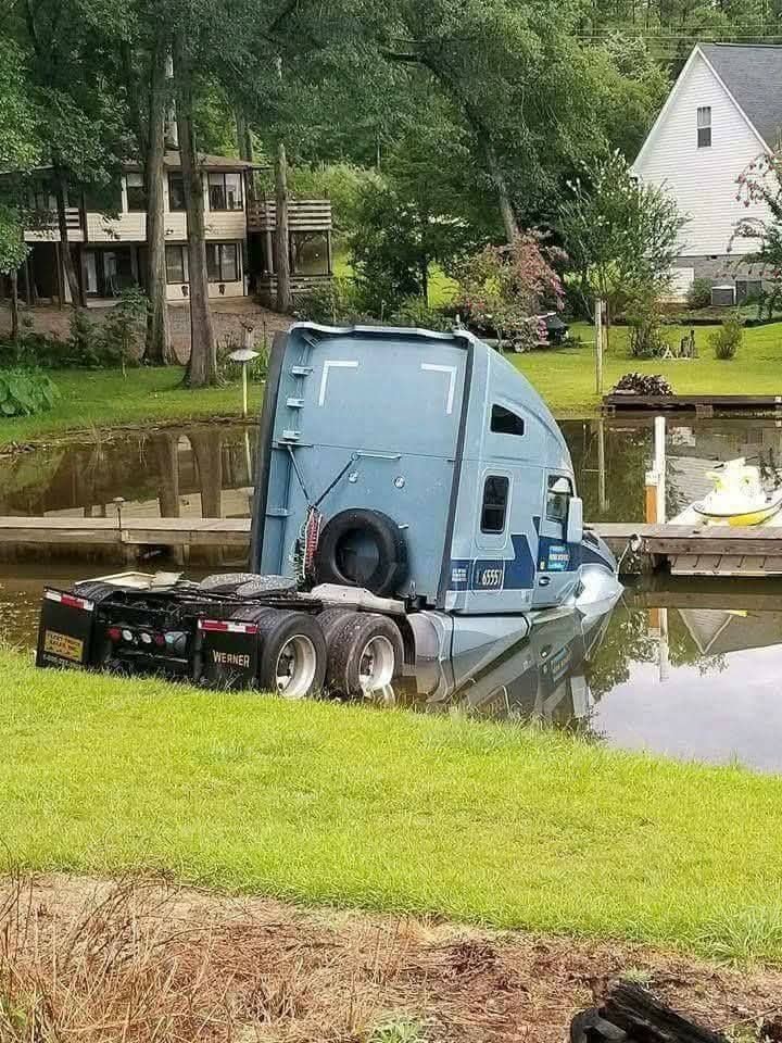 Driver taking his lake time no.matter what dispatch says 🚣🇺🇲