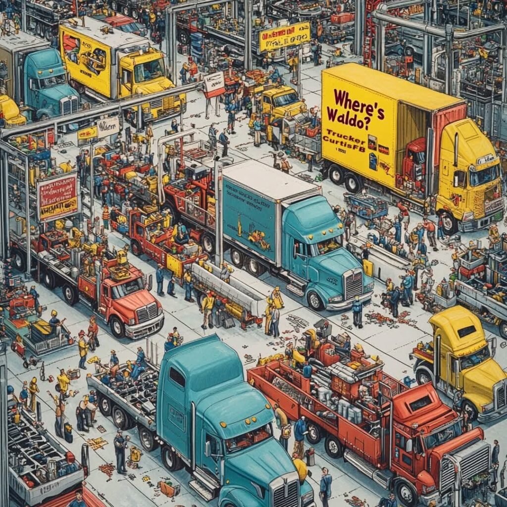 Found Waldo but, no place to park 😬🚛