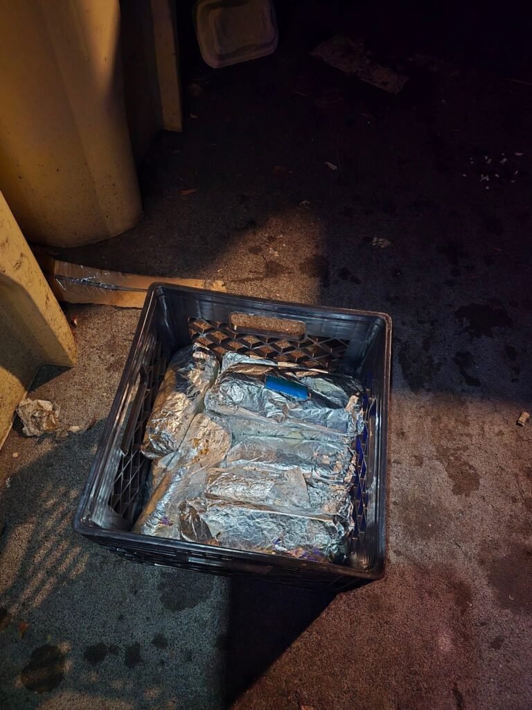 Found these burritos behind the truckstop in Memphis. Still warm!!