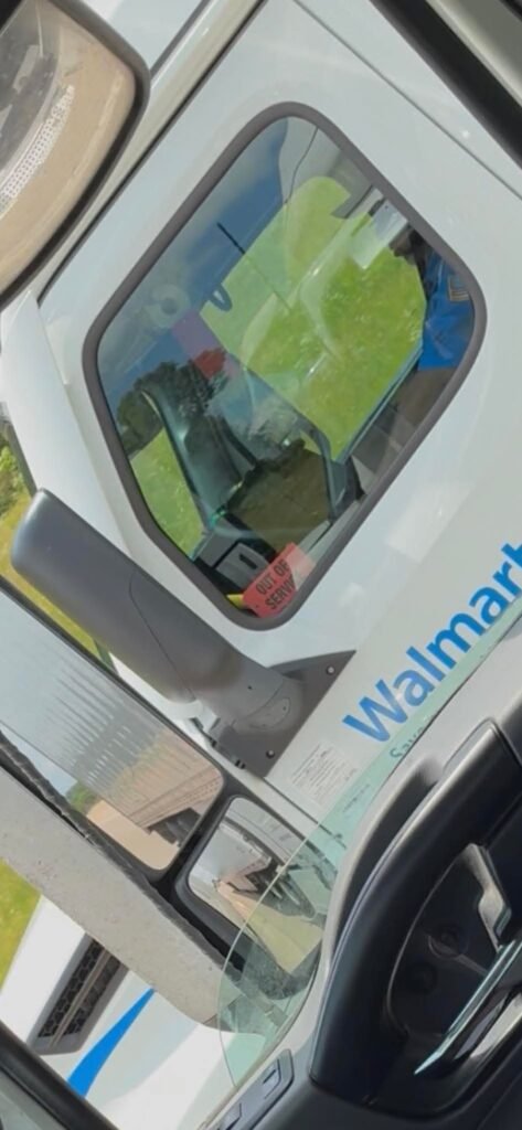 HOW CAN HE DRIVE "OUT OF SERVICE?"