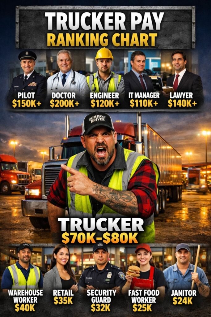 HOW DO TRUCKERS COMPARE IN PAY TO OTHER JOBS?