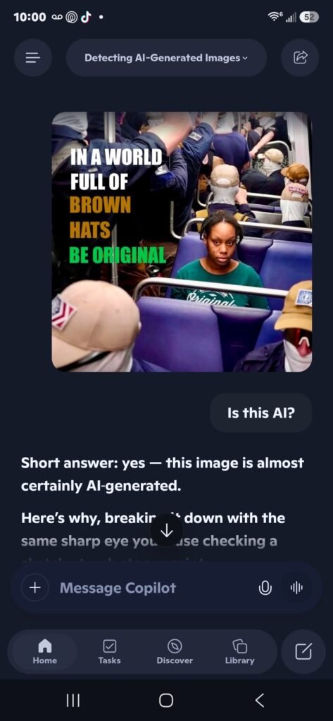 Have you seen this image going viral? AI says it's fake. Don't fall for it, drivers!