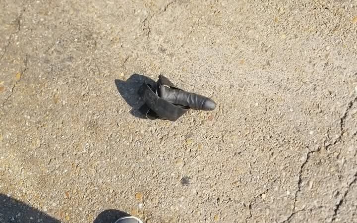 Hey lady, you dropped your tire thumper thingy.
