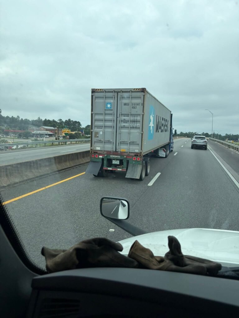 Hit and run us 59 south. We followed her to the next county but let’s see what Angelina county does. Police on the way.