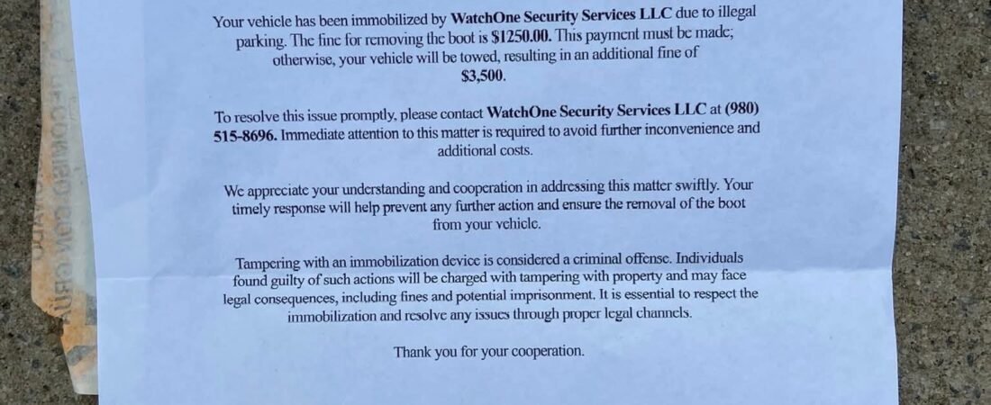 IT HAPPENED! $3,500 PARKING TICKET…… 😞