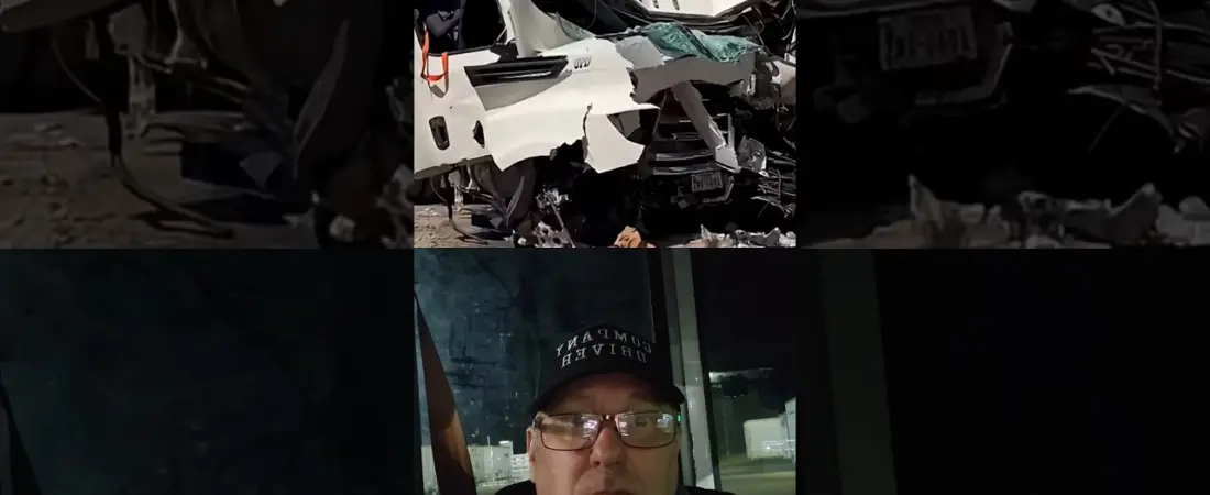 NEVER TOUCH YOURSELF WHILE DRIVING A SEMI TRUCK!