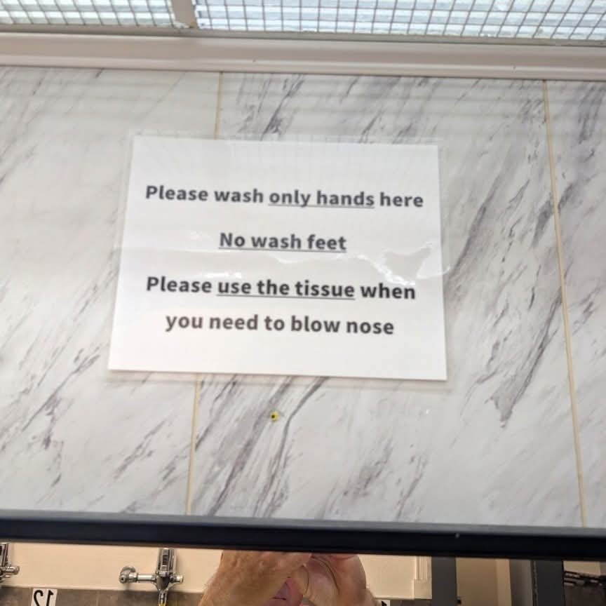 NEW RESTROOM SIGNS FROM INSIDE THE TRUCK STOP!