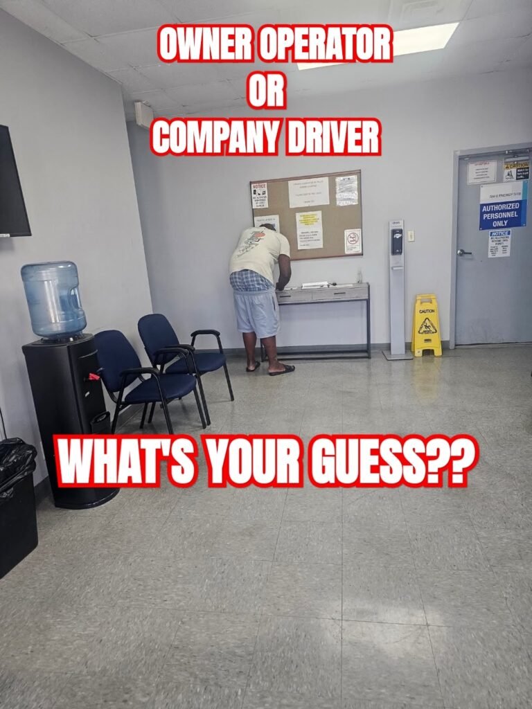 OWNER OPERATOR OR COMPANY DRIVER. WHAT'S YOUR GUESS?