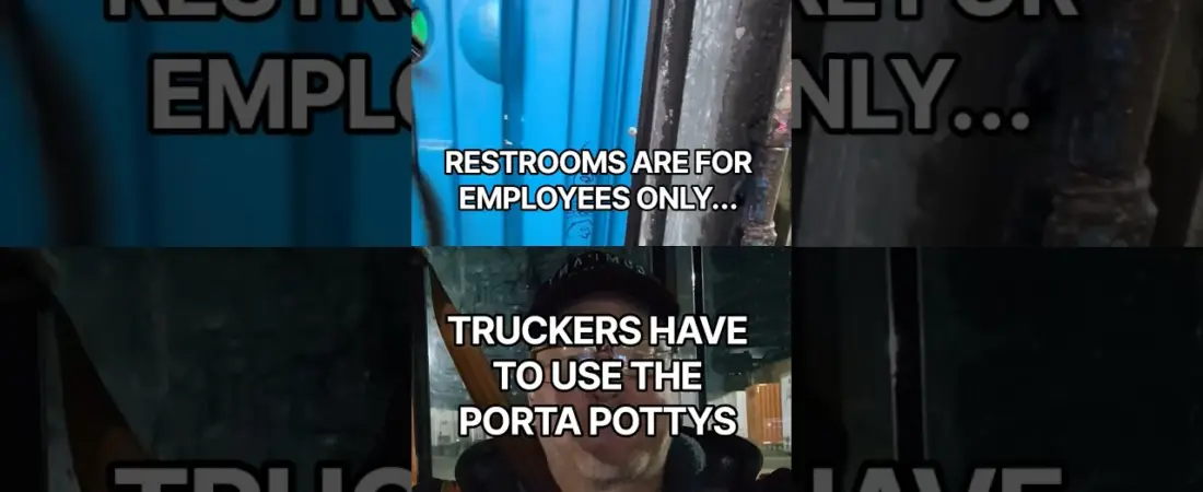 RESTROOMS ARE FOR EMPLOYEES ONLY. TRUCKERS USE THE PORTA POTTYS…